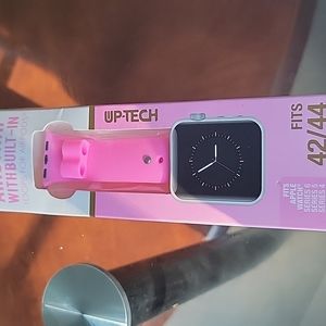 Apple watch airstrap with built in loops for airpods.